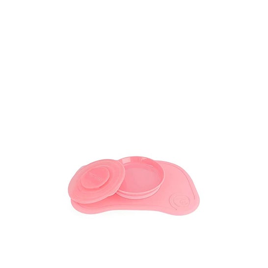 Twistshake Set Click-Mat Mini Rosa + Plato