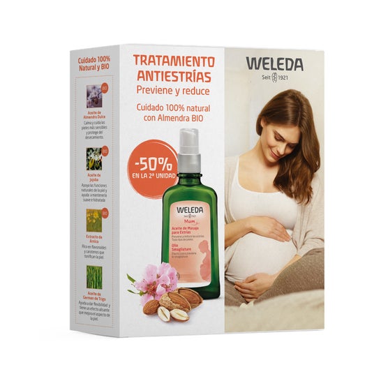 Weleda Mum Aceite de Masaje para Estrías 2x100ml