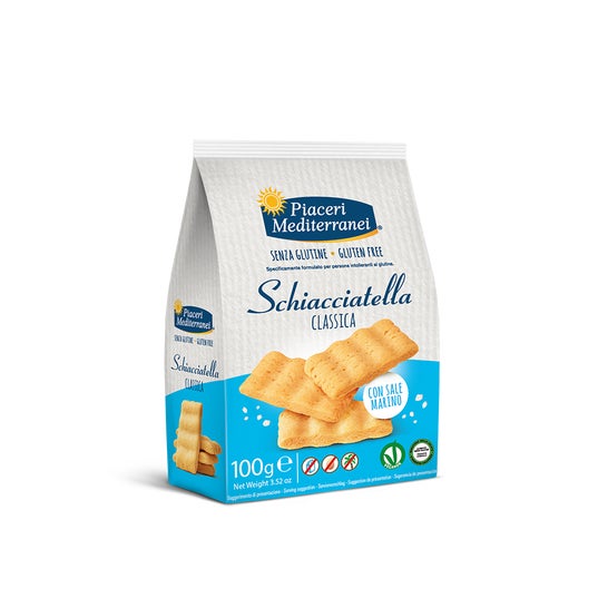 Piaceri Mediterranei Schiacciatella Clásica Sin Gluten 100 g