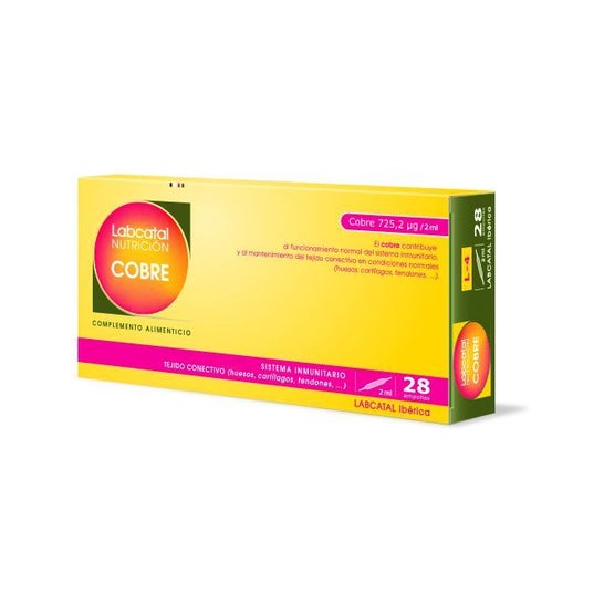 Labcatal Nutrición Cobre 28 ampollas