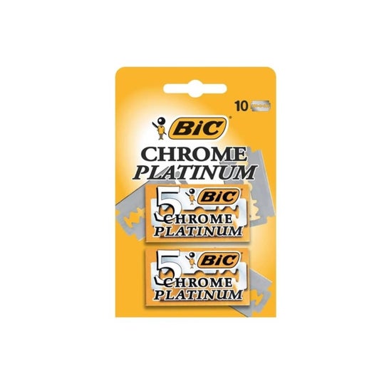 Bic Chrome Platinum Cuchilla Afeitar Clásica 10 uds