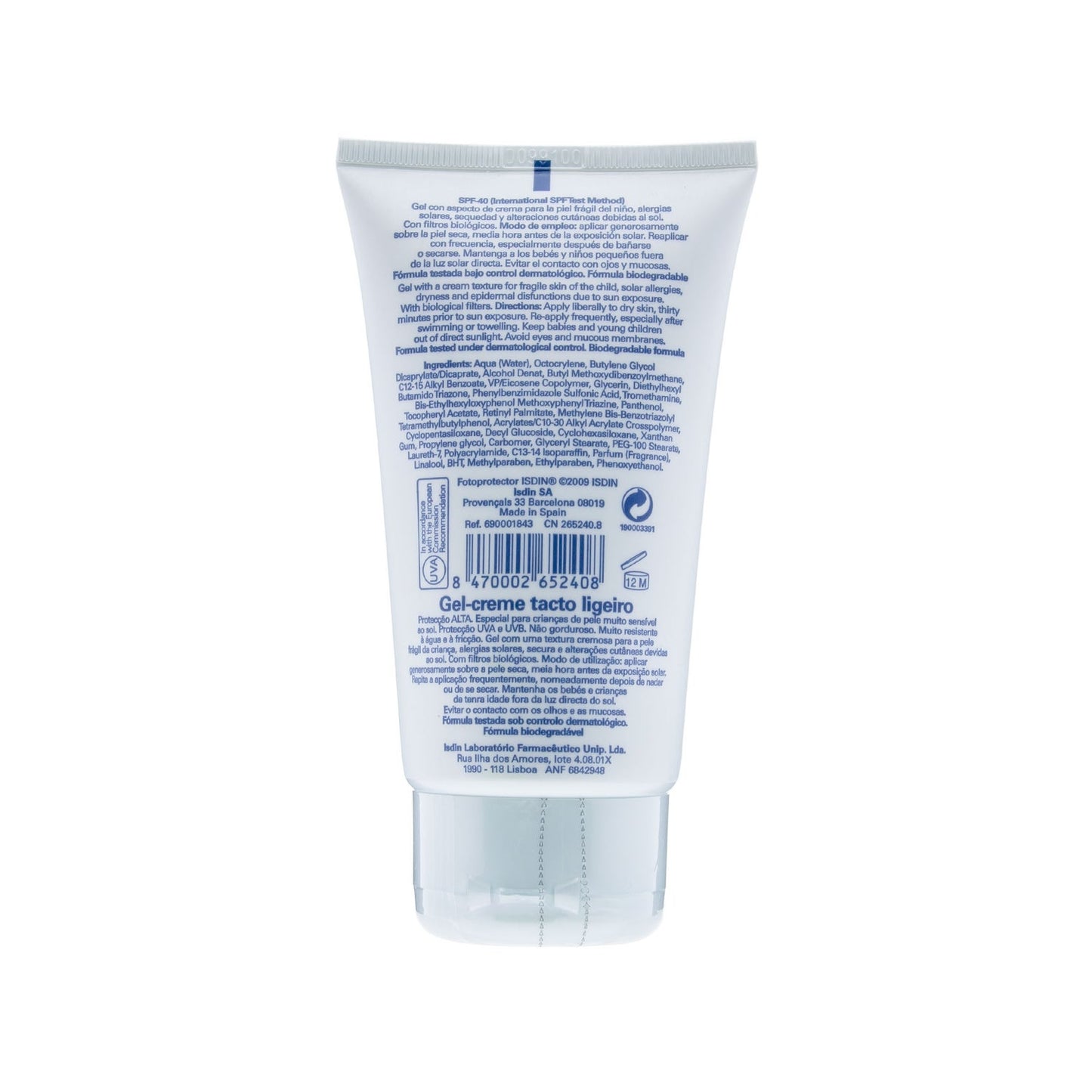 Fotoprotector ISDIN®Extrem Pediatrics gel-crema SPF40+150ml