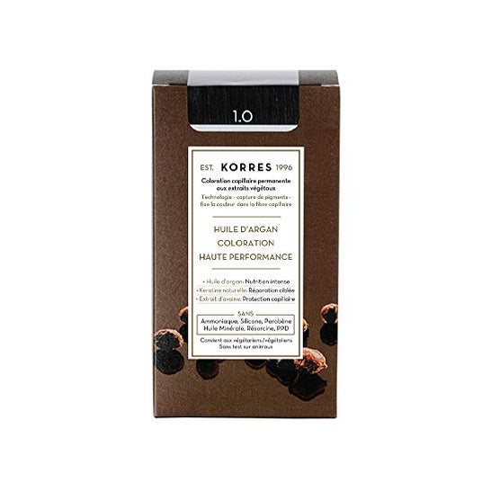 Korres Coloration Permanente Huile D'Argan Noir 1.0