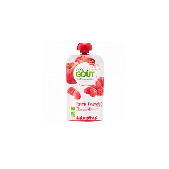 Good Gout Compota Manzana y Frambuesa Bio 120 g