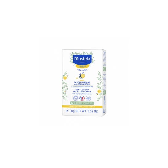 Mustela Jabón Sobregraso al Cold Cream Nutriprotector y Cera de Abeja BIO 100g