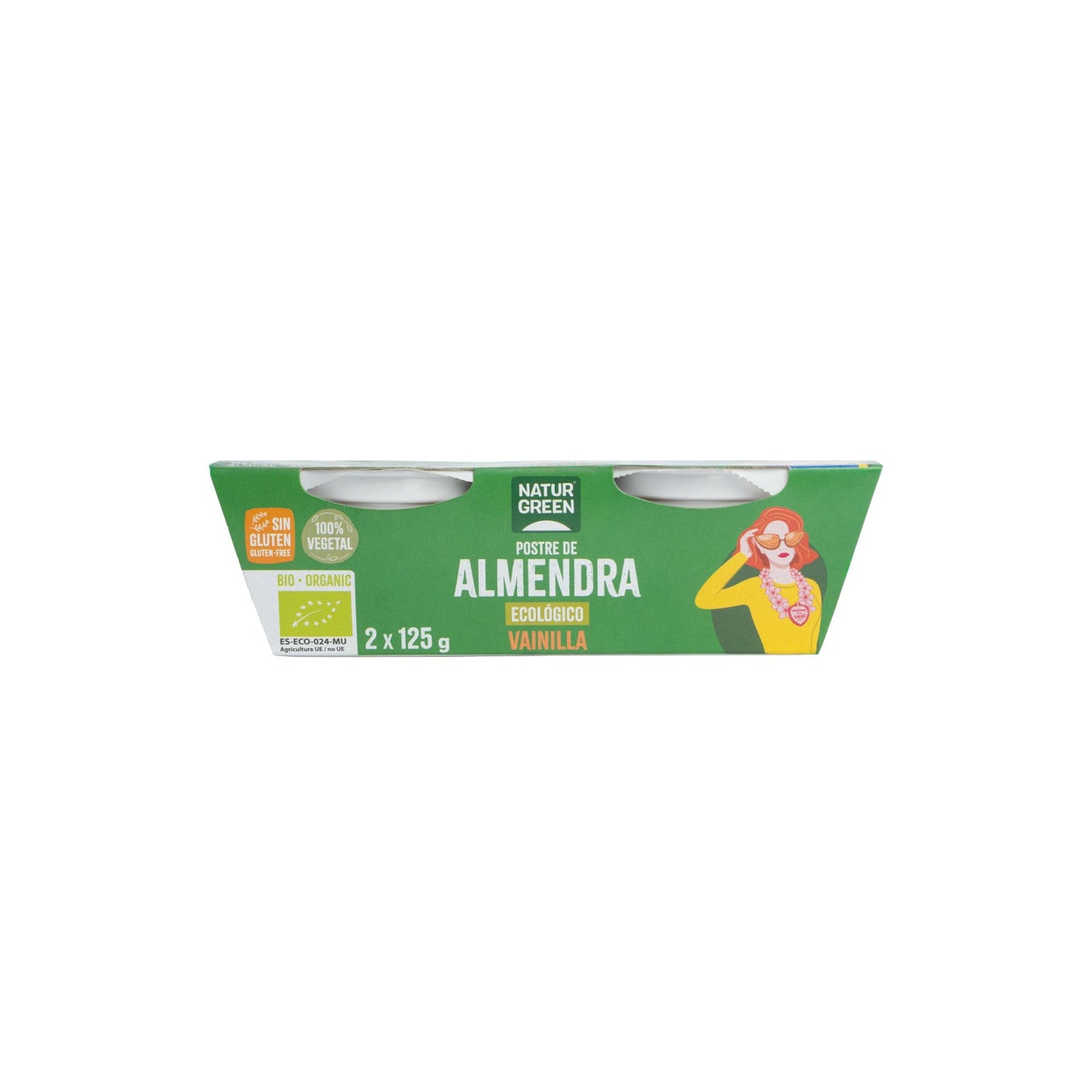 Naturgreen Postre Ecológico De Almendra Y Vainilla (2x125 G)