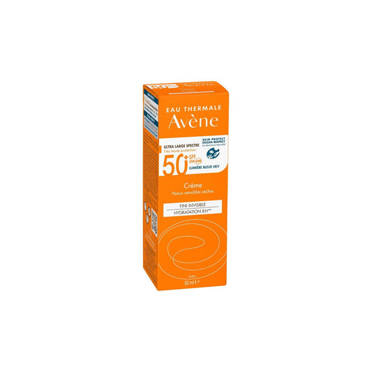 Avène Crema Solar Muy Alta Protección SPF50+ Piel Seca 50ml