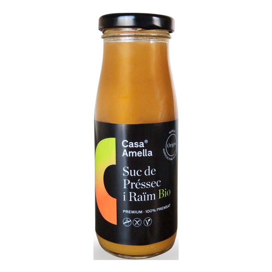 Casa Amella Zumo de Melocotón y Uva Bio sin Gluten 250ml