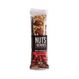 Nuts&Berries Bar Chocolate Negro Cereza 40g