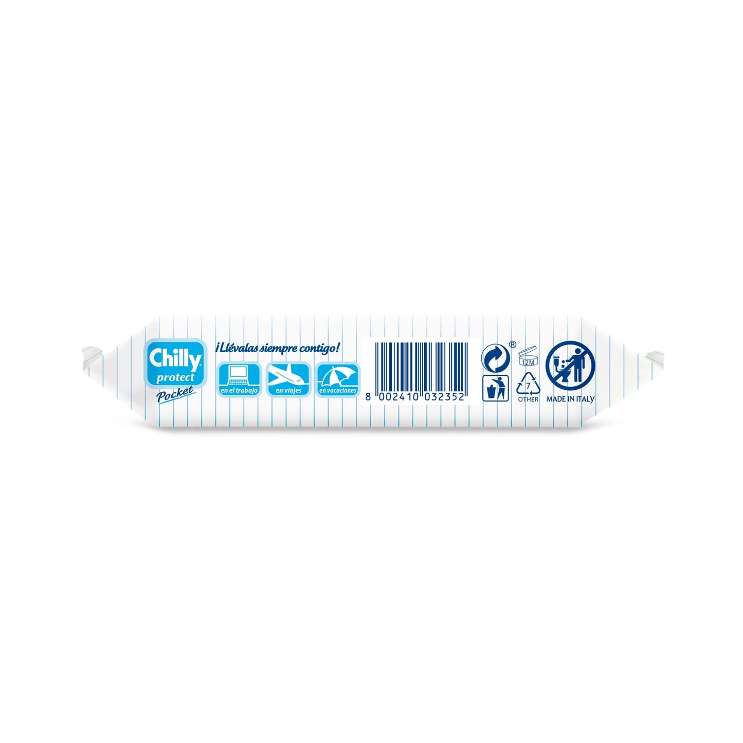 Chilly® Pocket toallitas protect 12uds