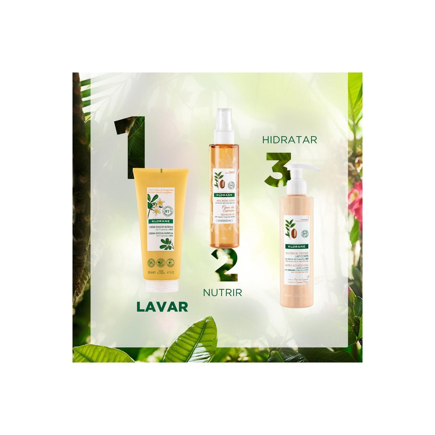 Klorane Crema de Ducha Flor de Frangipani 200ml