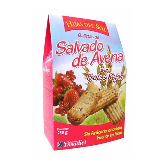Hijas del Sol Galletas de Salvado de Avena con Frutos Rojos 250 g