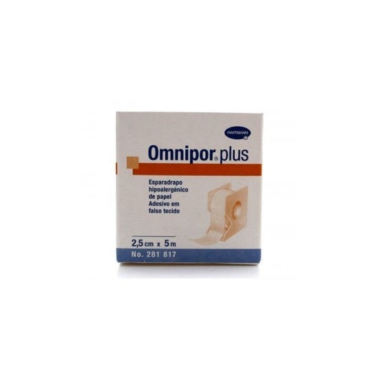 Omnipor esparadrapo hipoalergénico papel 5mx2 5 cm
