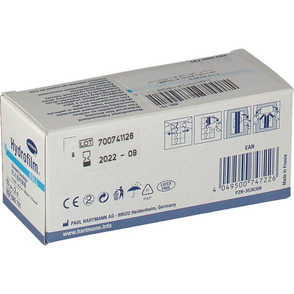 Rollo de apósito transparente Hydrofilm 10cmx2m