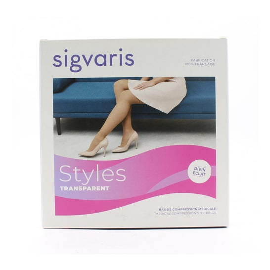 Sigvaris 2 Styles Media Autofix Large Beige 120 L 1 Par