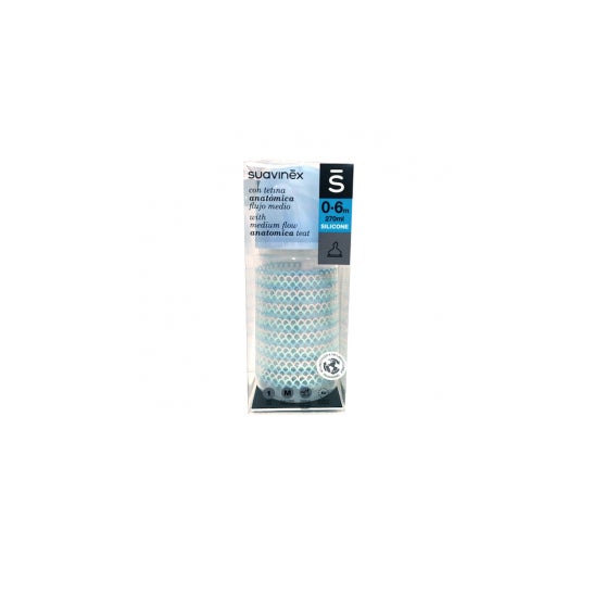 Suavinex Biberón The New Classic Anatómico Silicona T1M Medio 0-6m 270ml 1ud
