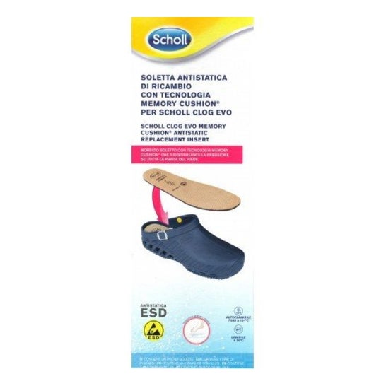 Scholl Clog Evo Plantilla A-Static Talla 42/43 1 Par