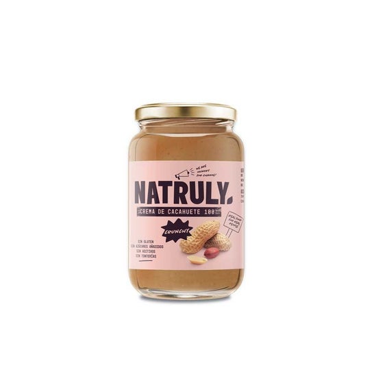 Natruly Crema de Cacahuete Crunchy sin Gluten 500 g