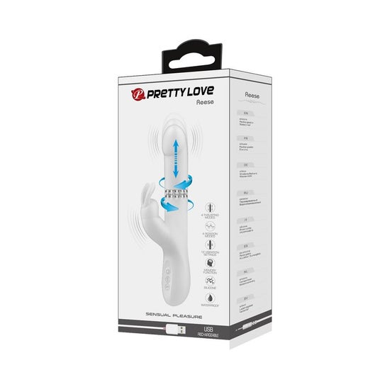Pretty Love Reese Vibrador con Rotación Plateado 1ud