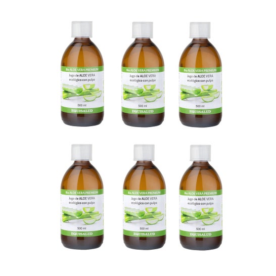 Equisalud Bio Jugo de Aloe Vera Premium 6 X500 ml