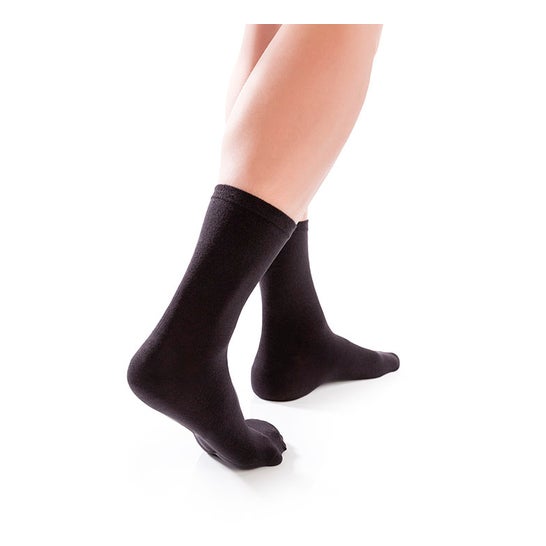 Orliman Calcetin Pie Diabetico Negro 38,5-41 1 Par