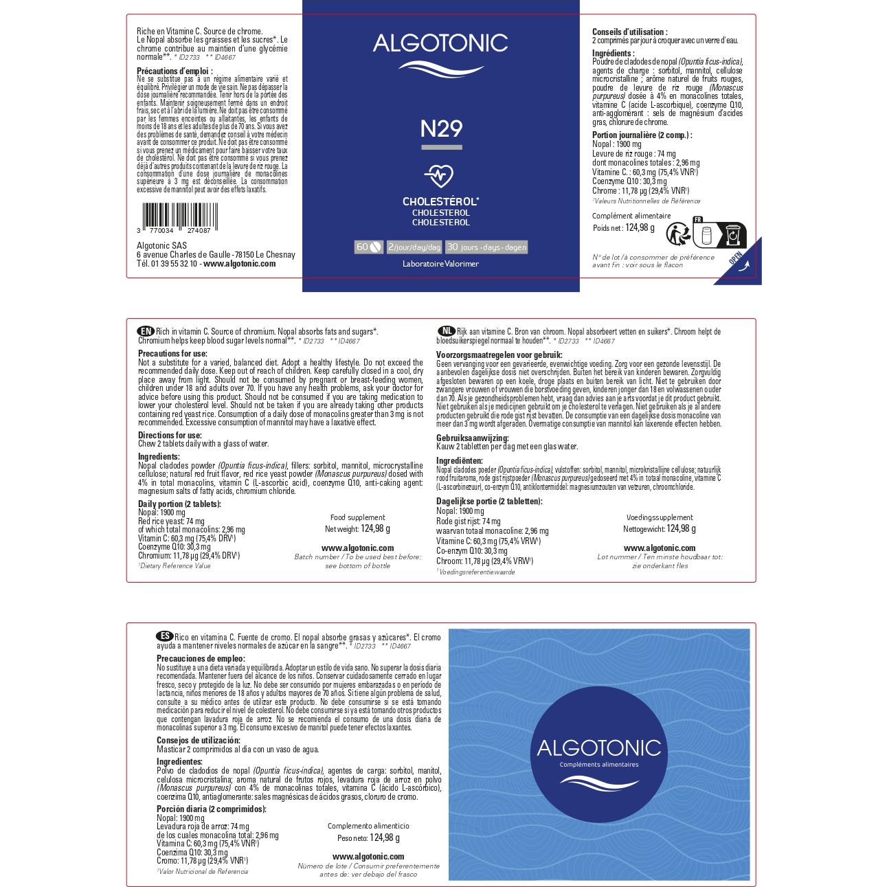 Algotonic N29 60comp