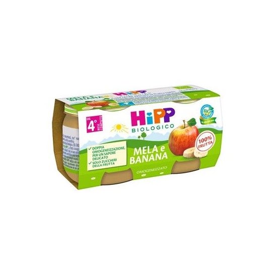 Hipp Manzana Plátano 2x80g
