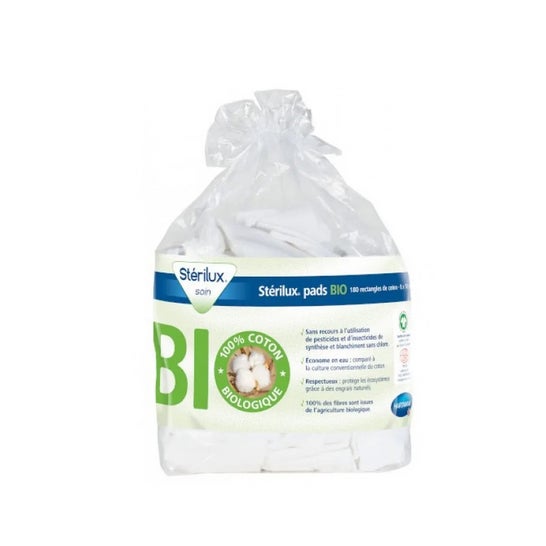 Sterilux Pads Bio Algodón 8x10cm 160uds