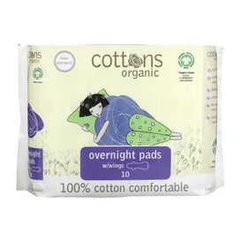 Cottons compresa noche con alas 10uds