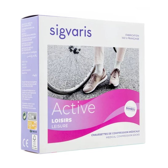 Sigvaris 2 Active Loisirs New Medias Azul Mujer Jean LL 1 Par
