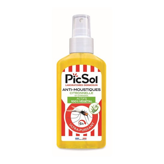 PicSol Repelente de Mosquitos Citronela y Citridiol 125ml