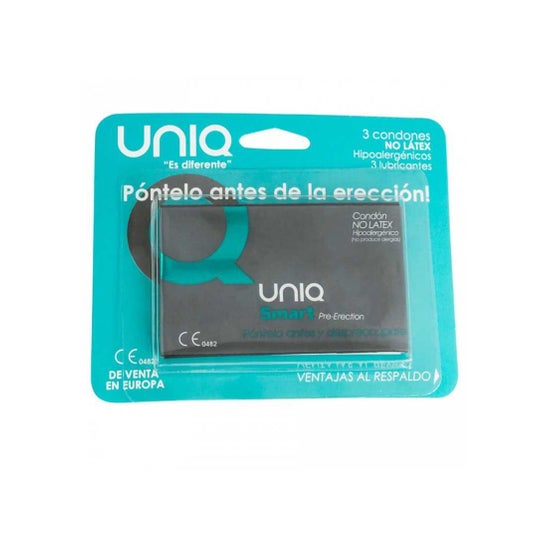 Uniq Smart Pre-Erección Preservativo Sin Látex 3uds
