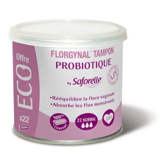 Saforelle Florgynal Tampón Probiótico Regular 22uds