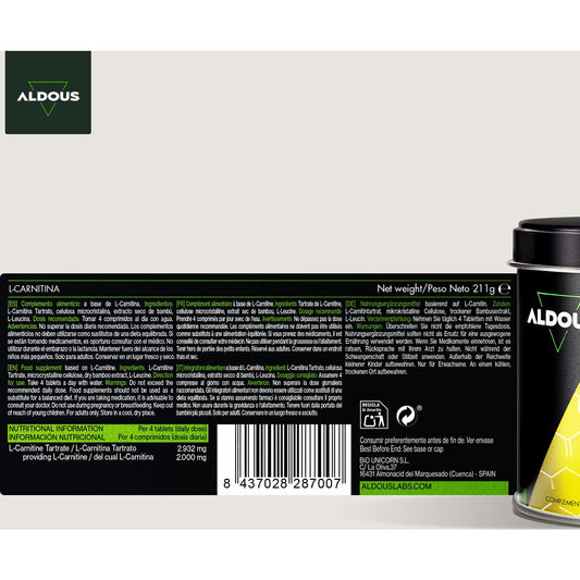 Aldous Bio L-Carnitina 2000mg 200comp