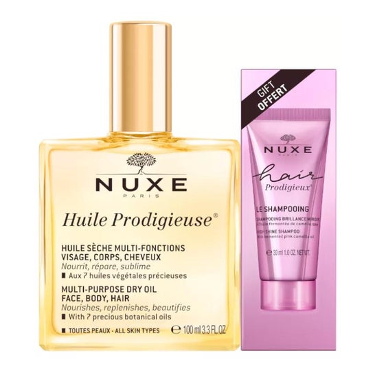 Nuxe Huile Prodigieuse 100 ml + Hair Prodigieux Champú 30 ml