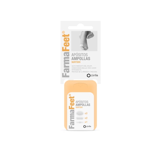 Farmalastic protector ampollas apósito adhesivo dedos 5uds