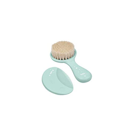 Saro Baby Set Cepillo y Peine bebé colo Menta 0M+ 2uds