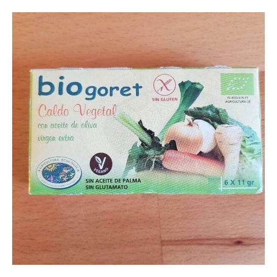 Bio goret Caldo Vegetal Cubitos Bio 66 g