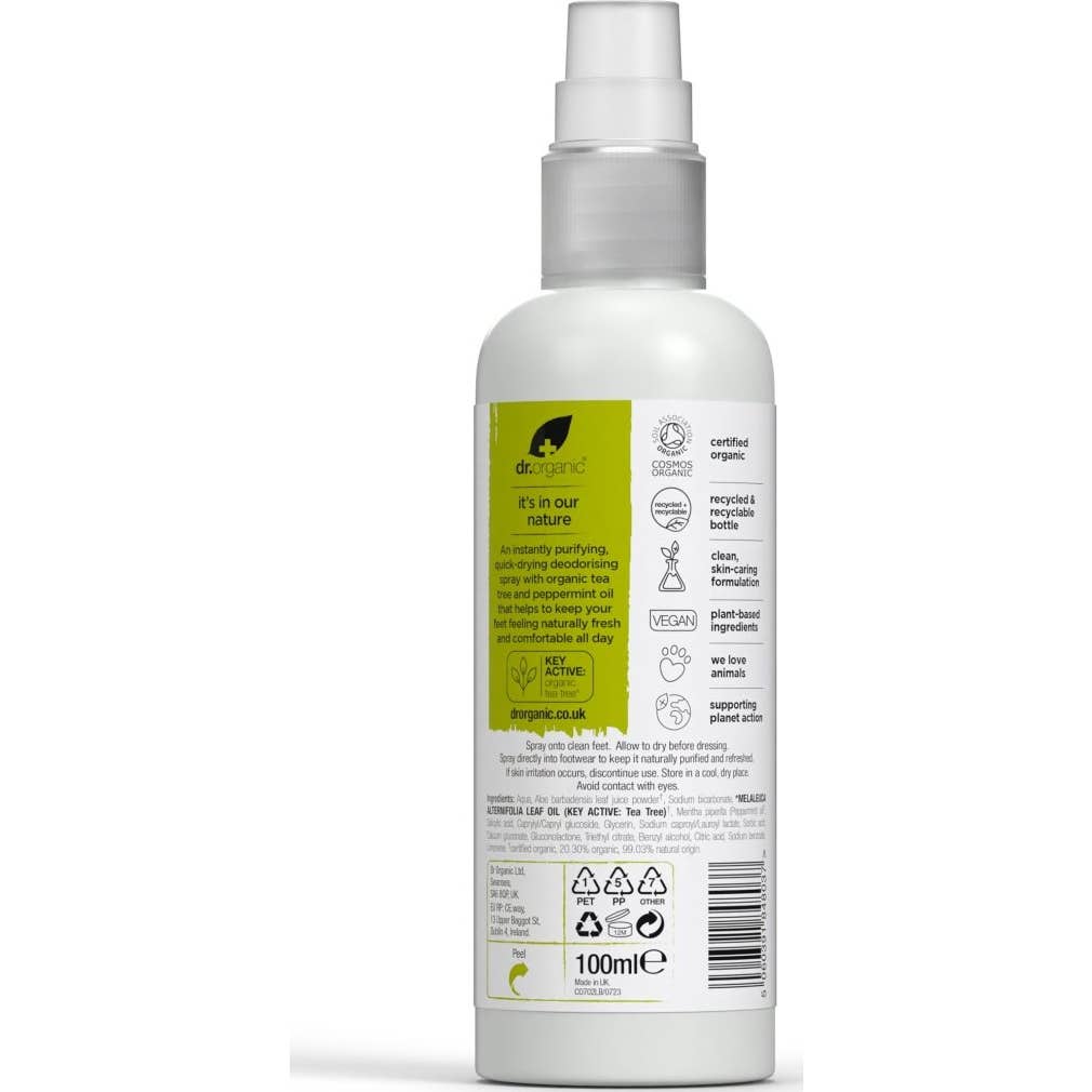 Dr. Organic Spray Desodorante Pies Arbol del Te 100ml