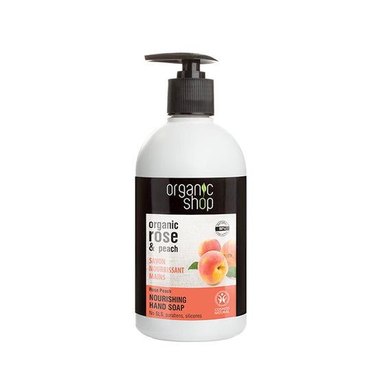Organic Shop Jabón Manos Nutritivo Rosa Melocotón 500 ml