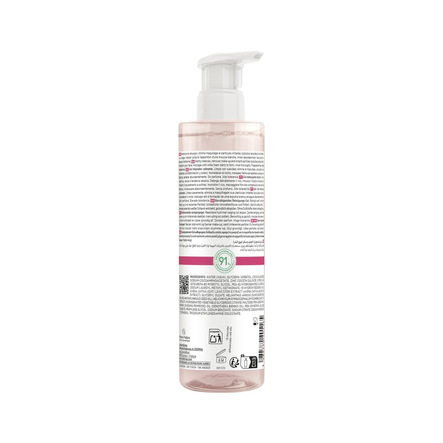 A-Derma Exomega Gel Limpiador Facial Calmante 200 ml