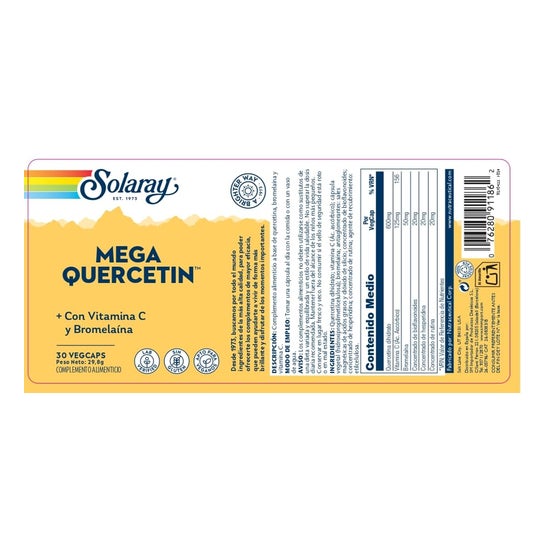 Solaray Mega Quercetin 600mg 30caps