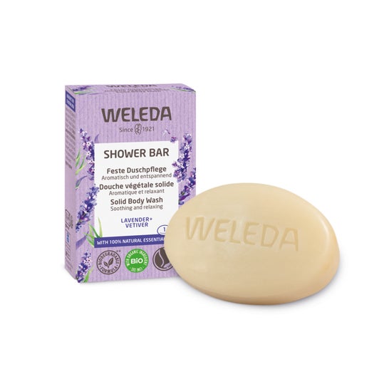 Weleda Jabón de Ducha Sólido Relajante Lavanda y Vetiver BIO 75 g