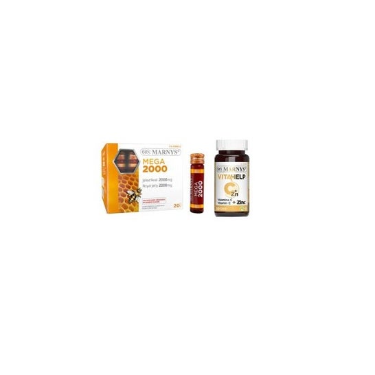 Marnys Pack Mega 2000+ Vitahelp Vitc + Zn 60 caps