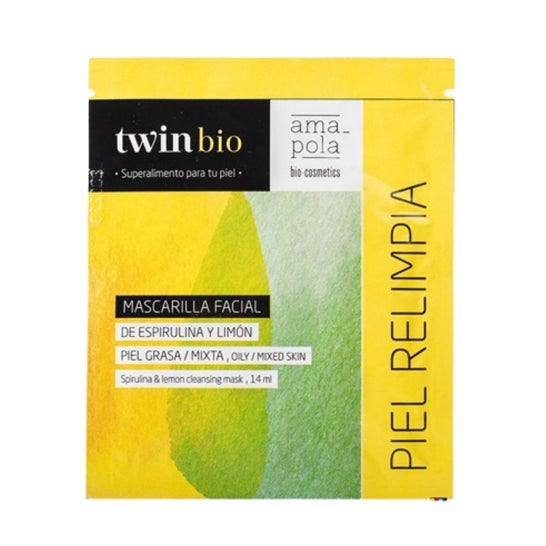 Amapola Biocosmetics Twin Bio Mascarilla Espirulina y Limón 14ml