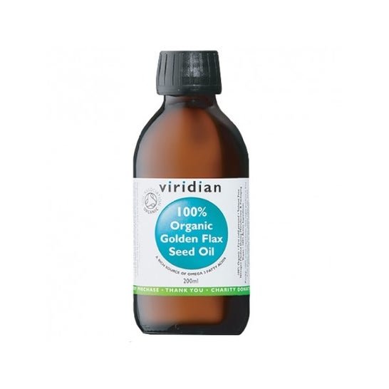 Viridian 100% Aceite de Lino Dorado Bio 200ml