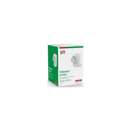 Velpeau Press Venda Compresión Cohesiva Blanca 10cmx3,5m 1ud