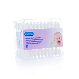 Alvita Bastoncillos de Seguridad para Bebés 60uds