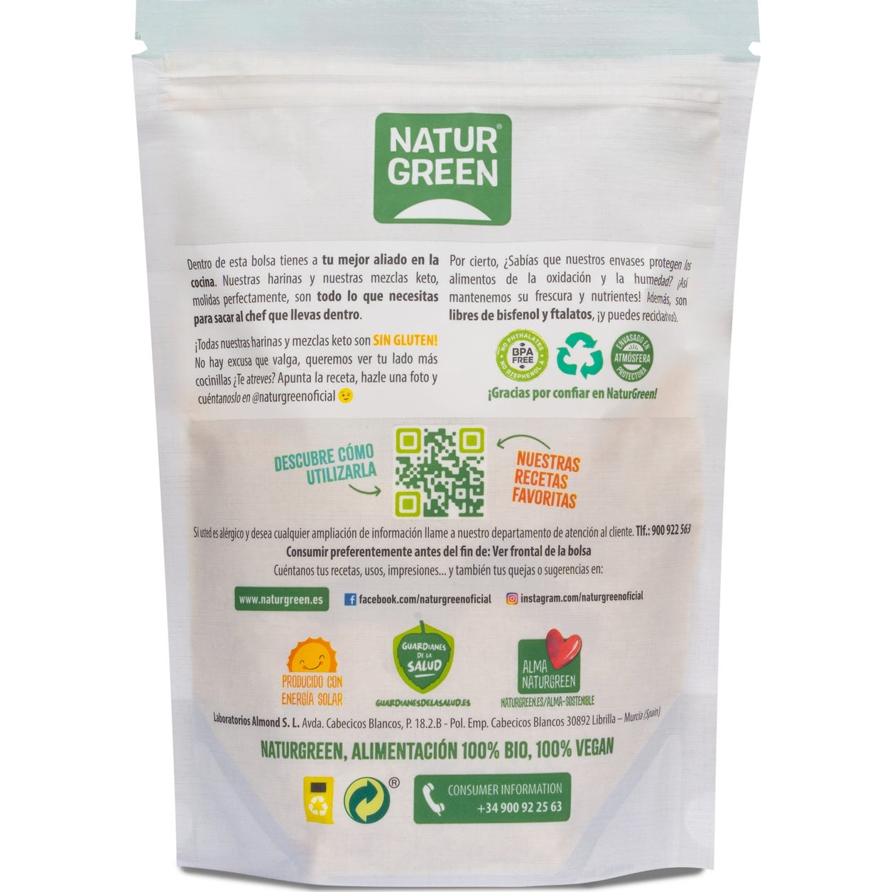 Naturgreen Harina de Almendra Bio 300g