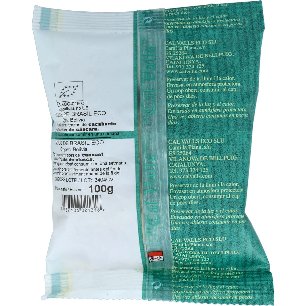 Cal Valls Nueces del Brasil Eco 100g